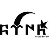 Airbrush Tattoo Göktürk Alfabesi Türk Yapışkanlı Stencil Süsleme ve Boyama Kalıbı