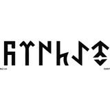 Airbrush Tattoo Göktürkçe Atatürk Yapışkanlı Stencil Süsleme ve Boyama Kalıbı