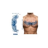Airbrush Tattoo Göz Büyük Boy Bel Göğüs Sırt İçin 1 Ay Kalıcı Geçici Dövme