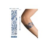 Airbrush Tattoo Gül Kol Ve Ayak İçin Şerit Bant Dövmesi Yarı Kalıcı Geçici Dövme