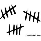 Airbrush Tattoo Hapis Çentik Yapışkanlı Stencil Süsleme ve Boyama Kalıbı