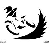 Airbrush Tattoo Hız Motoru Yapışkanlı Stencil Süsleme ve Boyama Kalıbı