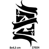 Airbrush Tattoo Iskambil Kağıdı Yapışkanlı Stencil Süsleme ve Boyama Kalıbı