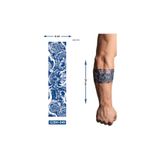 Airbrush Tattoo İskelet Kol ve Ayak İçin Şerit Bant Dövmesi Yarı Kalıcı Geçici Dövme
