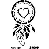 Airbrush Tattoo Kalpli Düş Kapanı Stencil Süsleme ve Boyama Kalıbı