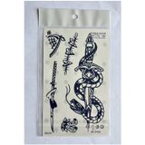Airbrush Tattoo Kama 18X11 Cm Yarı Kalıcı Geçici Dövme