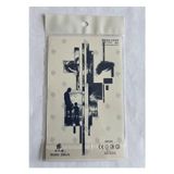 Airbrush Tattoo Kaplan Baba Oğul 18X11 Cm Yarı Kalıcı Geçici Dövme