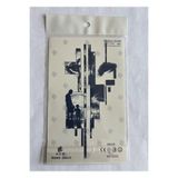 Airbrush Tattoo Kaplan Baba Oğul 18X11 Cm Yarı Kalıcı Geçici Dövme
