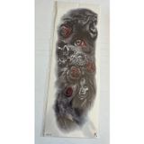 Airbrush Tattoo Kaplan Dişi 1 Hafta Kalıcı Tam Kol Bacak Yapıştırma Geçici Dövme 46 Cm