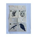 Airbrush Tattoo Karga 4 Adet Birden Minimal 3 hafta Kalıcı Yarı Kalıcı Geçici Dövme Seti 5 Cm