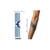 Airbrush Tattoo Kartal Kol Ve Ayak İçin Şerit Bant Dövmesi Yarı Kalıcı Geçici Dövme