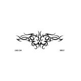 Airbrush Tattoo Kasık Bel Yapışkanlı Stencil Süsleme ve Boyama Kalıbı