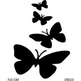 Airbrush Tattoo Kelebek Geçidi Yapışkanlı Stencil Süsleme ve Boyama Kalıbı