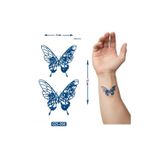 Airbrush Tattoo Kelebek Yarı Kalıcı 1 Aylık Geçici Dövme