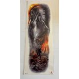 Airbrush Tattoo Kızıl Derili 1 Hafta Kalıcı Tam Kol Bacak Yapıştırma Geçici Dövme 46 Cm