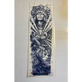 Airbrush Tattoo Kızıl Derili 3 Hafta Kalıcı Tam Kol Bacak Kaplama Yapıştırma Geçici Dövme 46 Cm