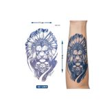 Airbrush Tattoo Kızıl Derili Aslan 18X11 Cm Yarı Kalıcı Geçici Dövme