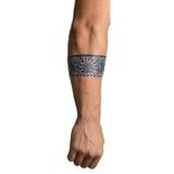 Airbrush Tattoo Kol Ve Ayak İçin Şerit 28X6 Cm Gzbh-004 Yarı Kalıcı Geçici Dövme