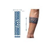 Airbrush Tattoo Kol Ve Ayak İçin Şerit 28X6 Cm Gzbh-005 Yarı Kalıcı Geçici Dövme