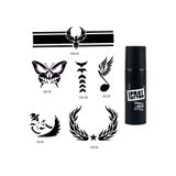 Airbrush Tattoo Kol ve Kanat Spray Tattoo Geçici Sprey Dövme Seti, 50 ML