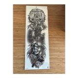 Airbrush Tattoo Kruru Kafa 1 Hafta Kalıcı Tam Kol Bacak Yapıştırma Geçici Dövme 46 Cm