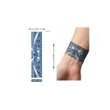 Airbrush Tattoo Kurdele Kol Ve Ayak İçin Şerit Bant Dövmesi Yarı Kalıcı Geçici Dövme