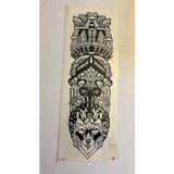 Airbrush Tattoo Kurt Maori 1 Hafta Kalıcı Tam Kol Bacak Yapıştırma Geçici Dövme 46 Cm