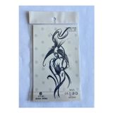 Airbrush Tattoo Kuş Lale 18X11 Cm Yarı Kalıcı Geçici Dövme