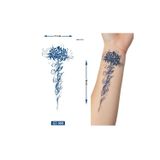 Airbrush Tattoo Lotus 18X11 Cm Yarı Kalıcı Geçici Dövme