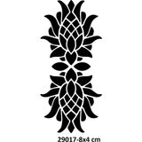 Airbrush Tattoo Lotus Mandala Desenleri Stencil Süsleme ve Boyama Kalıbı
