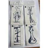 Airbrush Tattoo Macera 4 Adet Minimal 11x8 cm 3 Hafta Kalıcı Yarı Kalıcı Geçici Dövme