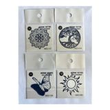 Airbrush Tattoo Mandala 4 Adet Birden Minimal 3 Hafta Kalıcı Geçici Dövme Seti