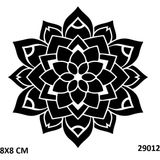 Airbrush Tattoo Mandala Çiçeği Yapışkanlı Stencil Süsleme ve Boyama Kalıbı