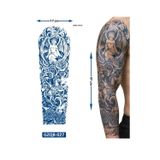 Airbrush Tattoo Melek 3 Hafta Kalıcı Tam Kol Bacak Kaplama Yapıştırma Geçici Dövme 46 Cm