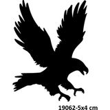 Airbrush Tattoo Minimal Kartal Yapışkanlı Stencil Süsleme ve Boyama Kalıbı