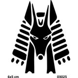 Airbrush Tattoo Mısır Tanrısı Yapışkanlı Stencil Süsleme ve Boyama Kalıbı