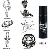 Airbrush Tattoo Mistik Zaman Spray Tattoo Geçici Dövme Yapma Seti Sprey Dövme Kiti
