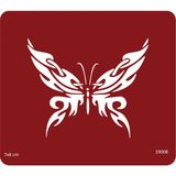 Airbrush Tattoo Motif Kelebek Stencil Süsleme ve Boyama Kalıbı