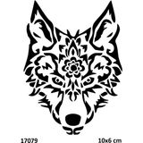 Airbrush Tattoo Motif Kurt Yapışkanlı Stencil Süsleme ve Boyama Kalıbı Stencil Kalıp