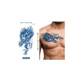 Airbrush Tattoo Pençe Büyük Boy Bel Göğüs Sırt İçin 1 Ay Kalıcı Geçici Dövme