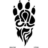 Airbrush Tattoo Pençe Yapışkanlı Stencil Süsleme ve Boyama Kalıbı