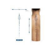Airbrush Tattoo Sıralı Lotus Çiçeği 48 cm Büyük Boy Yarı Kalıcı Sırt Dövmesi