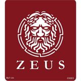 Airbrush Tattoo Tanrı Zeus Yapışkanlı Stencil Süsleme ve Boyama Kalıbı