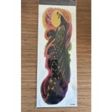 Airbrush Tattoo Tavus Kuşu 1 Hafta Kalıcı Tam Kol Bacak Yapıştırma Geçici Dövme 46 Cm