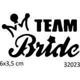Airbrush Tattoo Team Bride Bekarlığa Veda Partisi Yapışkanlı Stencil Süsleme ve Boyama Kalıbı