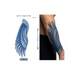 Airbrush Tattoo Tek Kanat Yarım Kol Bacak Dövmesi 21X15 Cm