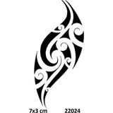 Airbrush Tattoo Tribal Damla Yapışkanlı Stencil Süsleme ve Boyama Kalıbı