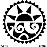 Airbrush Tattoo Tribal Maori Yapışkanlı Stencil Süsleme ve Boyama Kalıbı