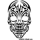 Airbrush Tattoo Tribal Sanatsal Kuru Kafa Yapışkanlı Stencil Süsleme ve Boyama Kalıbı