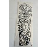 Airbrush Tattoo Tribal Sarmal 1 Hafta Kalıcı Tam Kol Bacak Yapıştırma Geçici Dövme 46 Cm